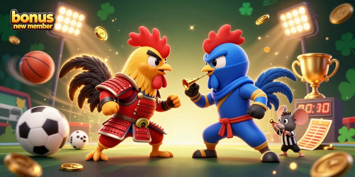 Engage in exciting gameplay with JAGO368's bonus new member offers, featuring dynamic 3D action in a fun casino setting.