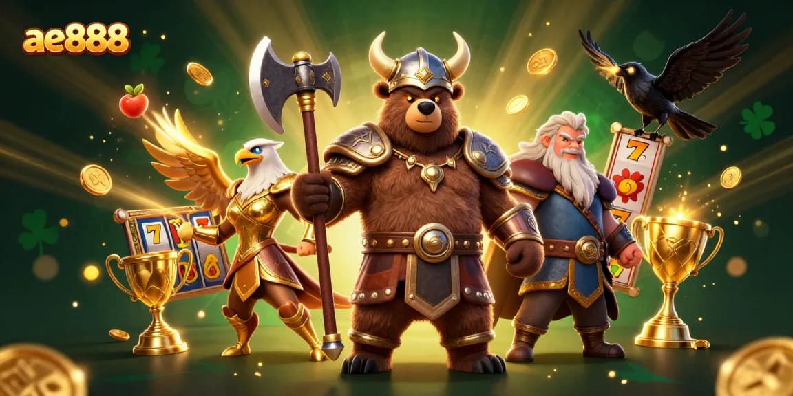 Experience thrilling gameplay at ae888 with dynamic slot reels and captivating casino elements.