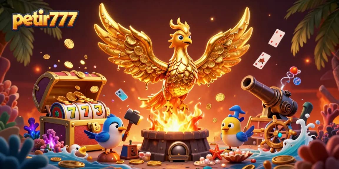Experience the magical world of petir777 as golden coins and treasures explode from a vibrant slot adventure.