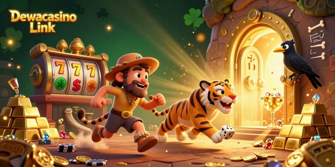 Enjoying exciting gaming at Dewacasino Link with abundant slot reels and jackpot elements.