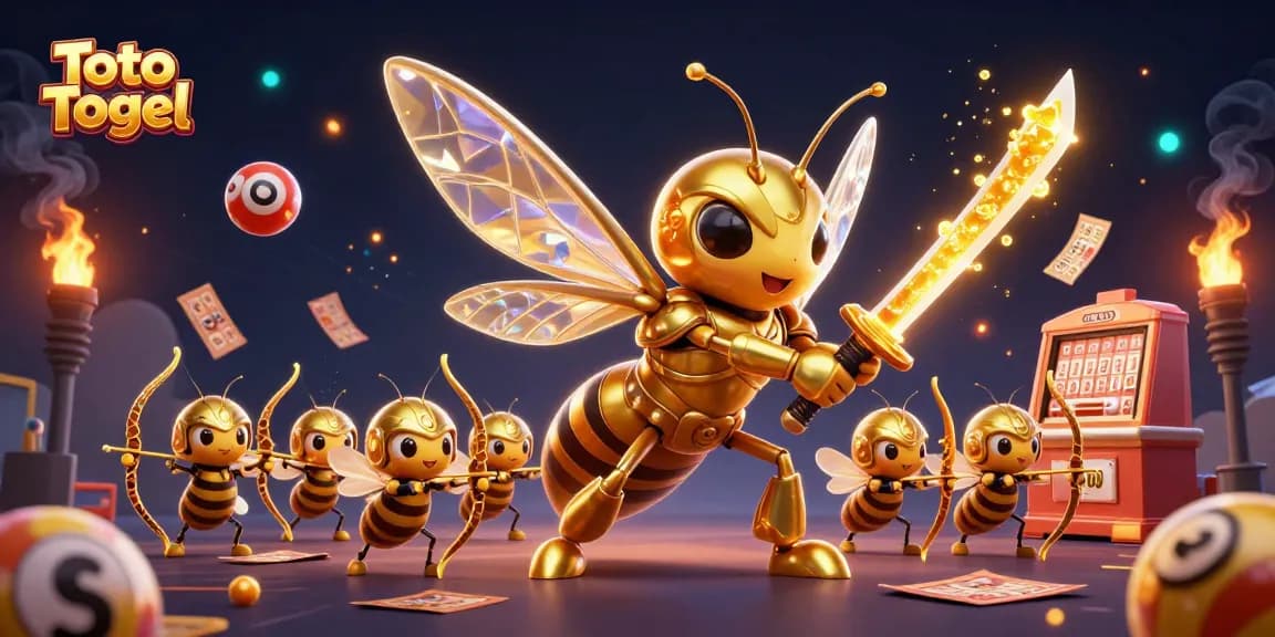 Play Toto Togel with a vibrant 3D illustration showcasing the excitement of lottery games.
