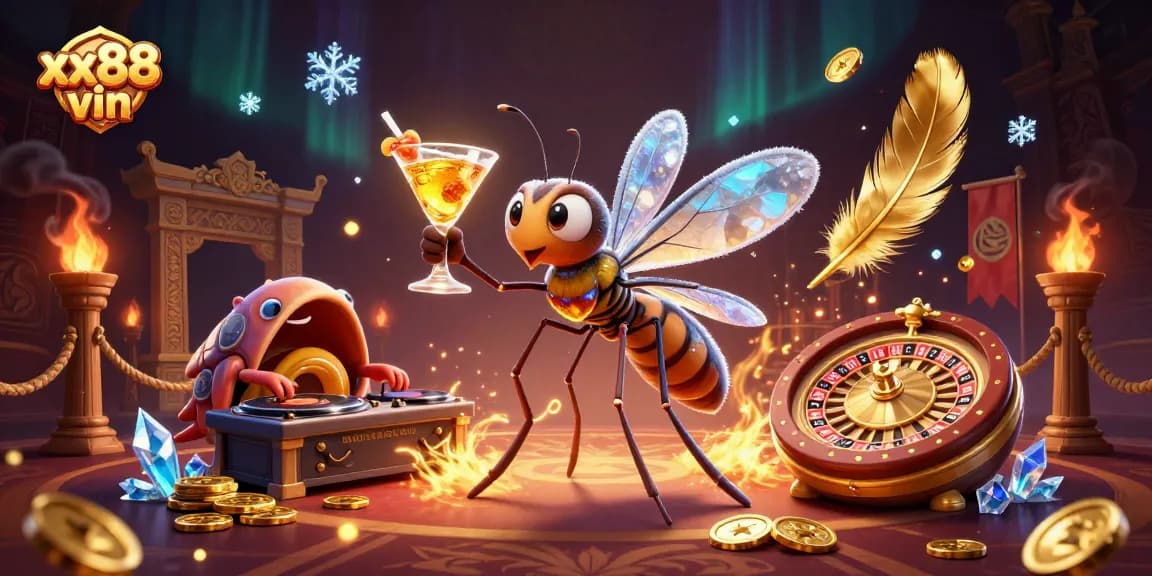 Engage with exciting games at xx88 vin, featuring unique characters and vibrant casino scenes.