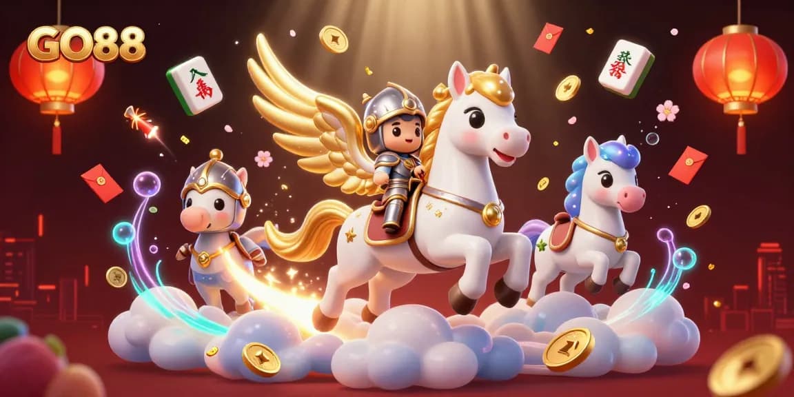 Engage in thrilling casino adventures with GO88's colorful characters and vibrant game elements.