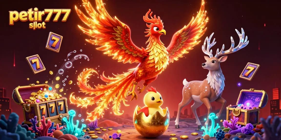 Experience the thrill of petir777 slot with vibrant phoenix illustrations and dynamic game elements.