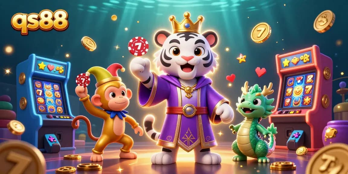 Engage with qs88's immersive casino gaming experience featuring captivating characters and dynamic elements.