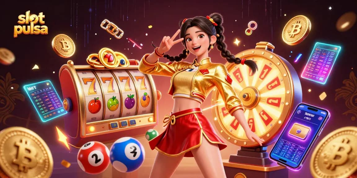 Ikuti aksi slot pulsa yang mendebarkan dengan gulungan jackpot yang menarik di sekeliling sebuah pemandangan yang hidup.