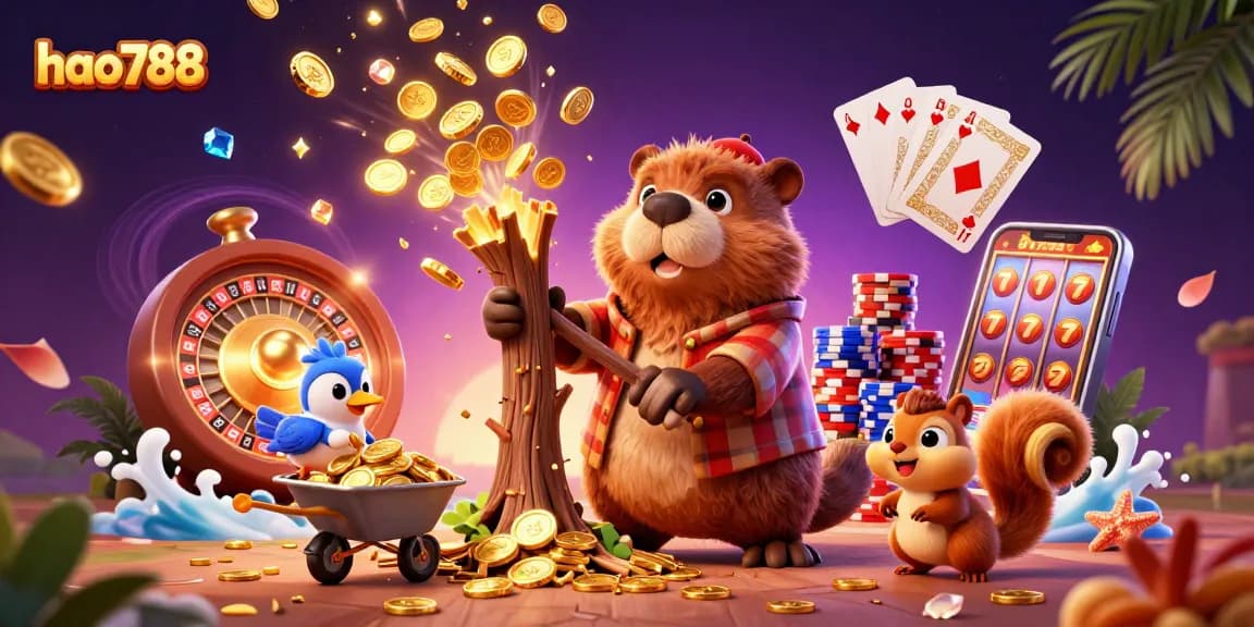 Memainkan permainan slot di HAO788 dengan karakter beruang penggembala, mengumpulkan koin emas yang melimpah.