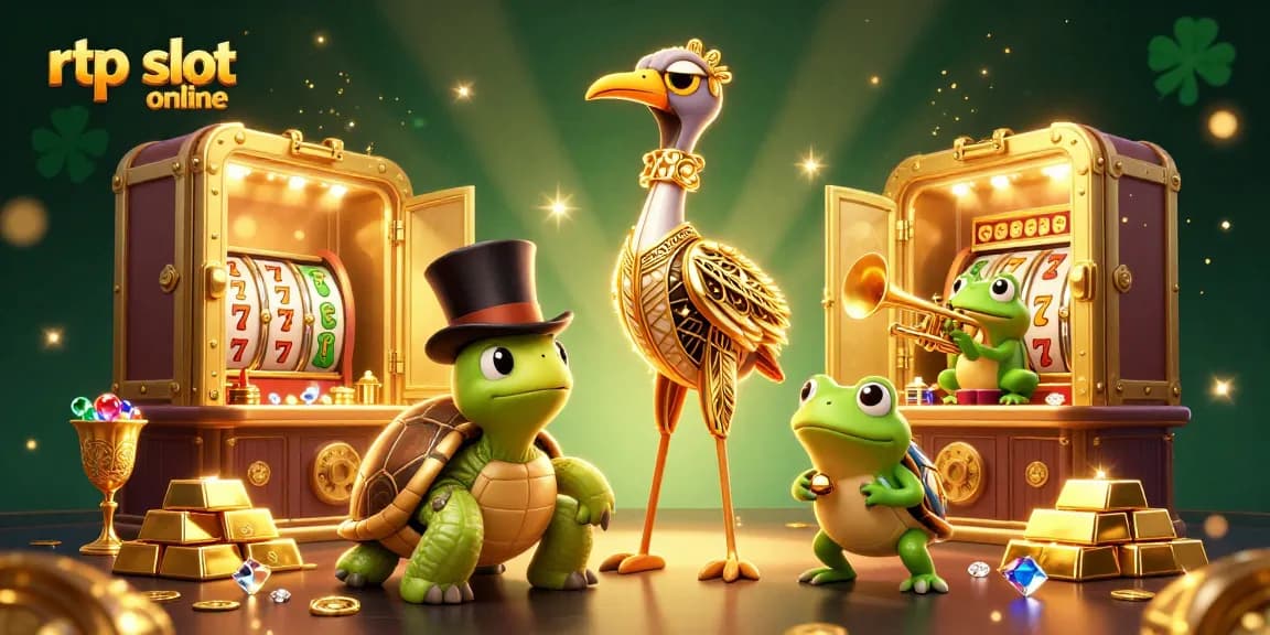 Engage with rtp slot online magic amid gold bars and slot themes in a vibrant casino setting.