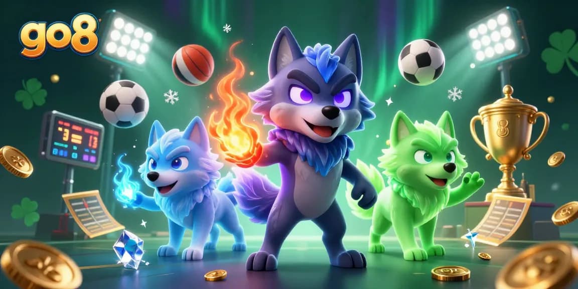 Experience thrilling sports betting action at go8 with dynamic elements and vibrant graphics.