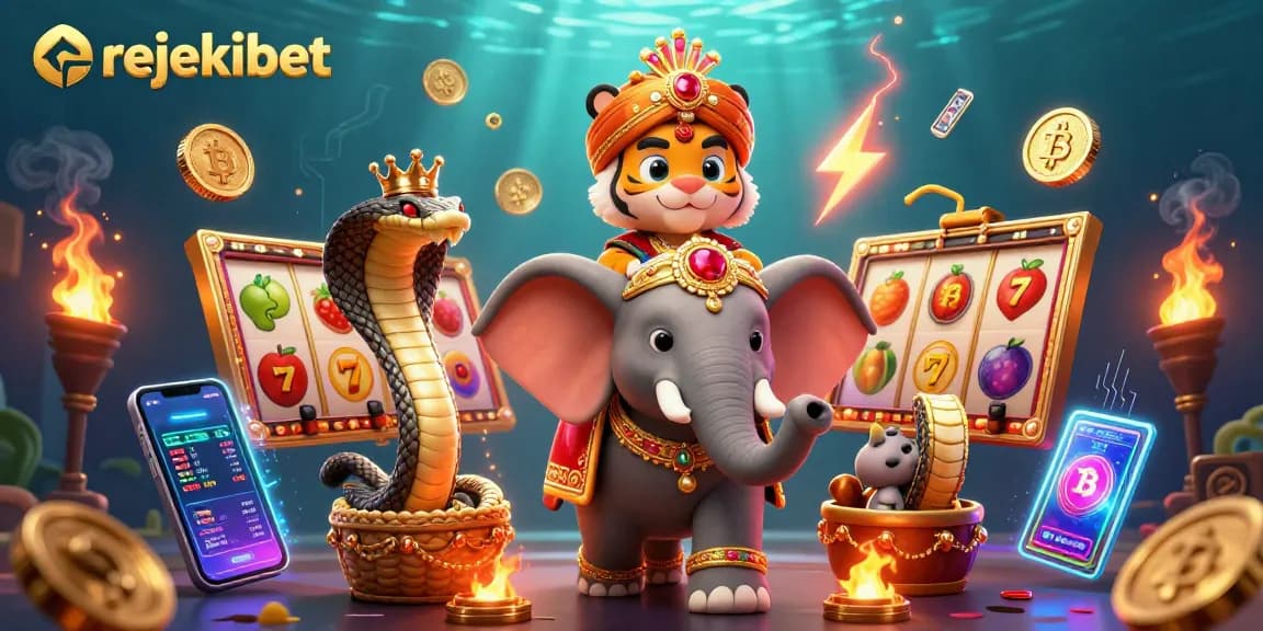Experience the thrill with rejekibet as the maharaja tiger leads the jackpot chase in a vibrant casino setting.