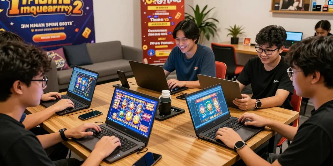 Players enjoying online gaming on ngamenjitu with vibrant interfaces and social atmosphere.