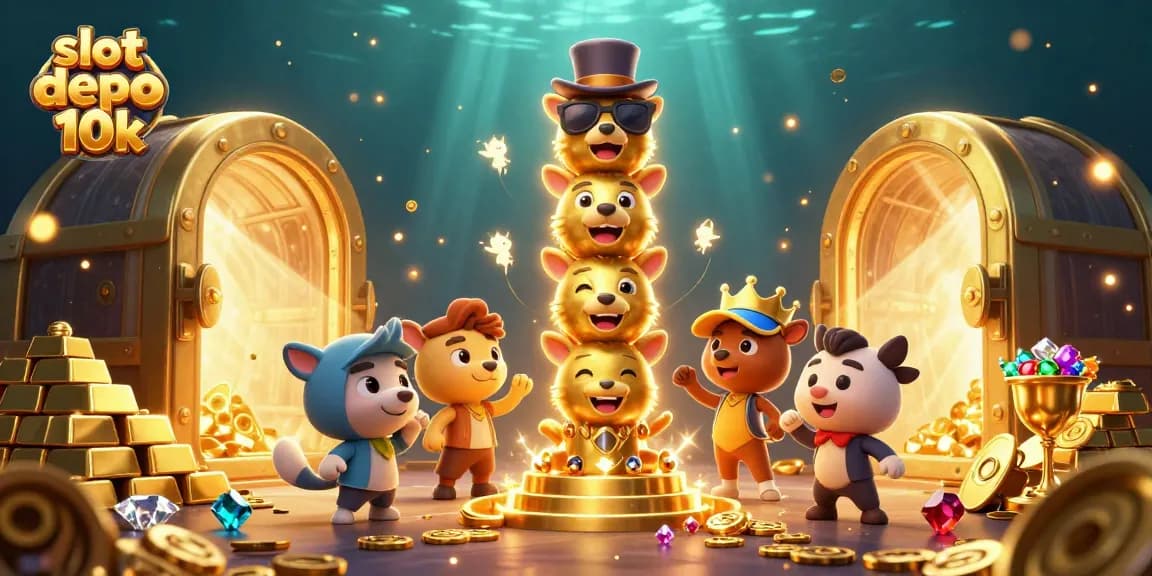 Spin and win big with slot depo 10k's dazzling golden treasures and vibrant symbols!