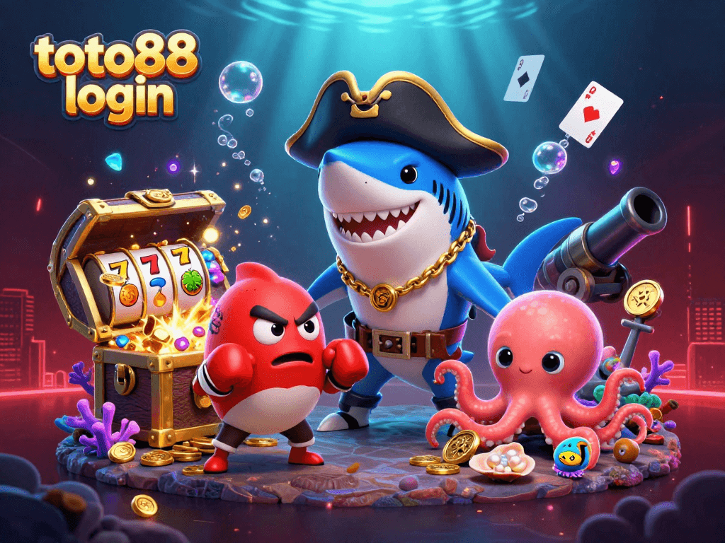 Experience the excitement of high-stakes gaming with toto88 login in this vibrant, colorful scene.