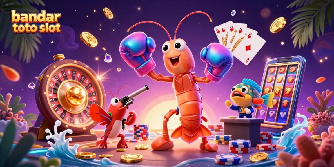Experience thrilling action with bandar toto slot, featuring vibrant characters in a dynamic casino scene.