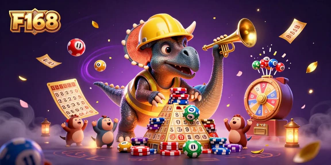 Engage with F168's thrilling gaming adventures in this vibrant casino scene.