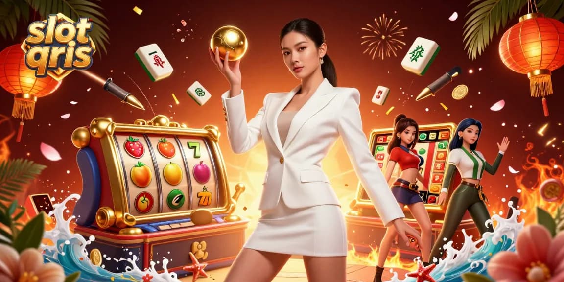 Engage with thrilling slot qris action, featuring dynamic reels and vibrant casino elements.