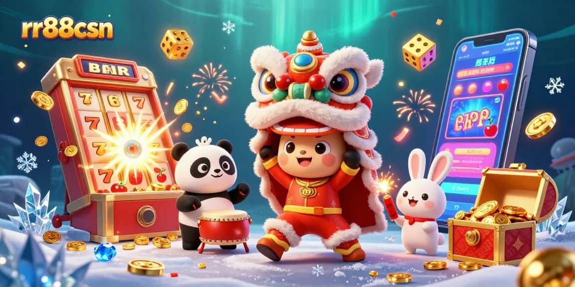 Experience thrilling slots and jackpots with rr88csn in a festive casino celebration.