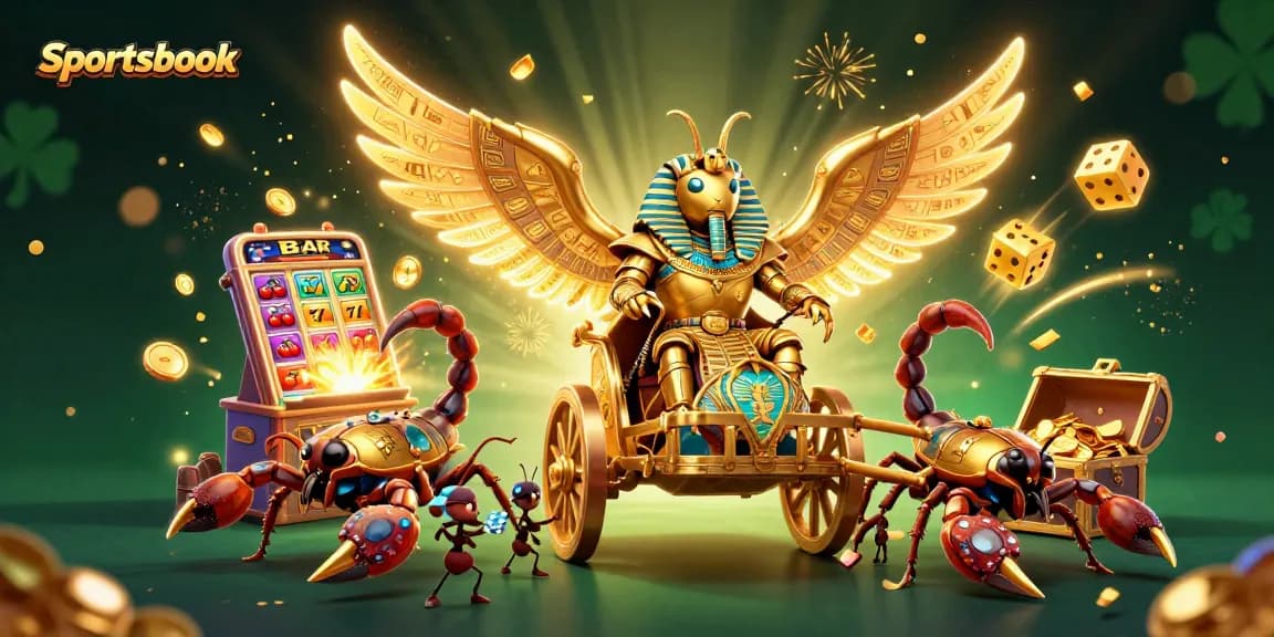Menangkan taruhan di Sportsbook dengan kumbang emas dan slot jackpot meledak.