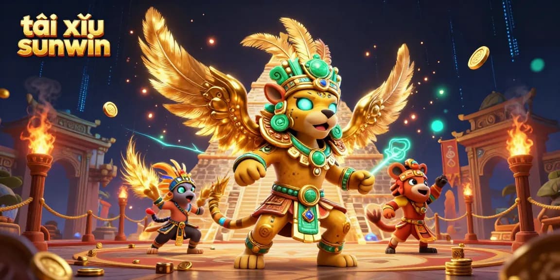Experience thrilling gameplay with tài xỉu sunwin in a vibrant 3D casino scene.