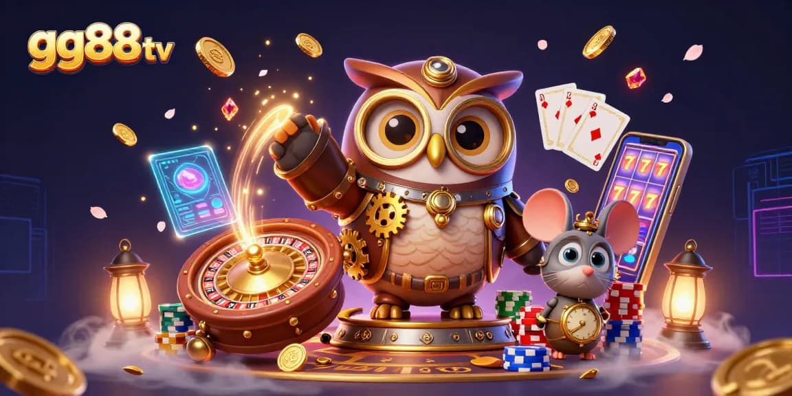 Sparkling gold coins and vibrant game elements showcase the excitement of gg88 tv gaming.