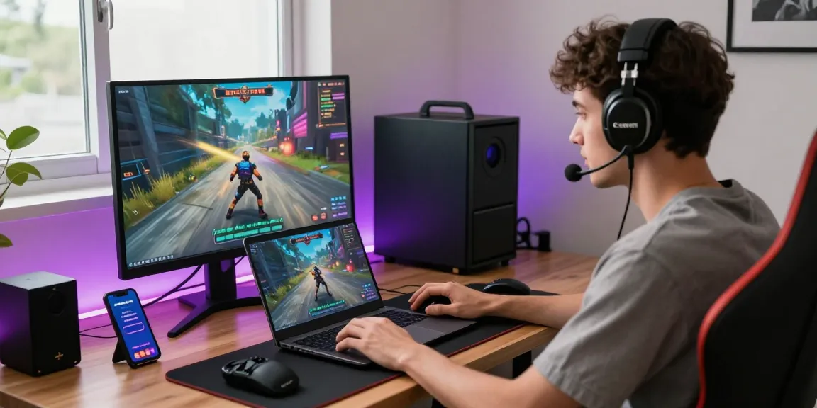 Pengguna terlibat dengan basket168 demo di laptop, suasana gaming interaktif yang modern.