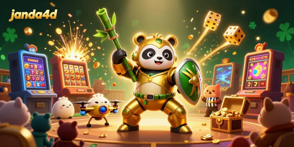 Gambarkan momen menang dengan janda4d di dunia slot mewah dan kemeriahan dadu emas.