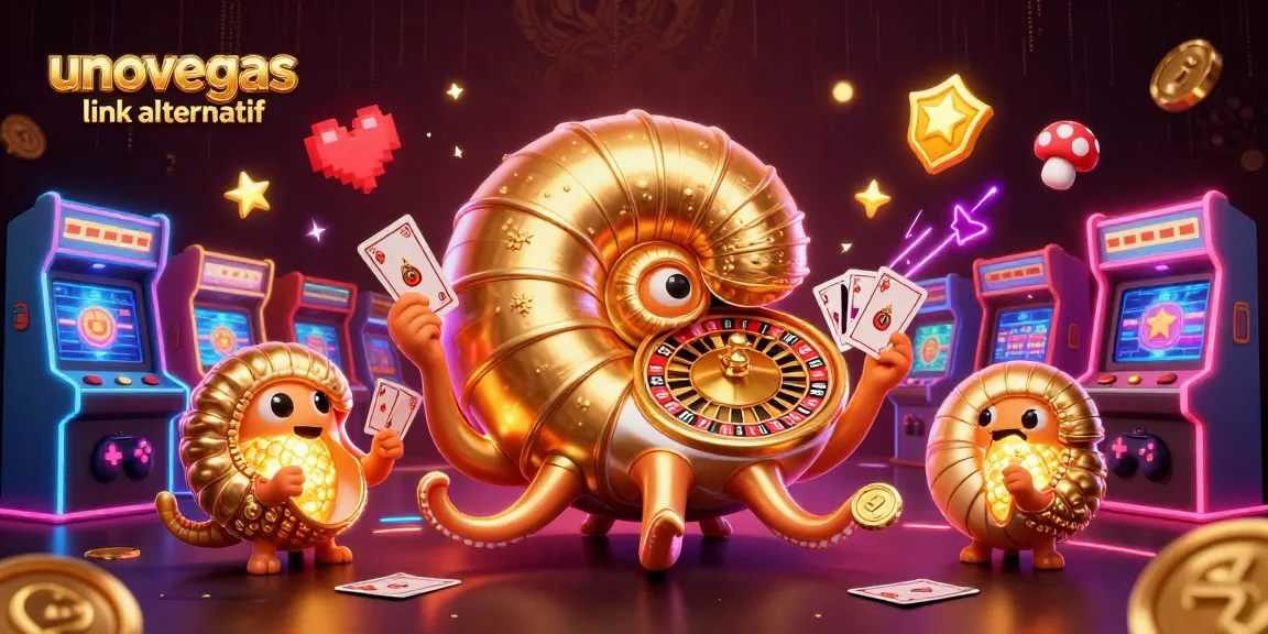 Permainan seru di unovegas link alternatif dengan nautilus berputar sebagai roda roulette dan lampu neon menarik.
