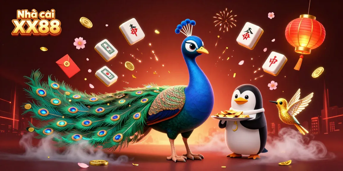 Experience thrilling gaming with Nhà cái XX88 featuring a vibrant 3D casino scene