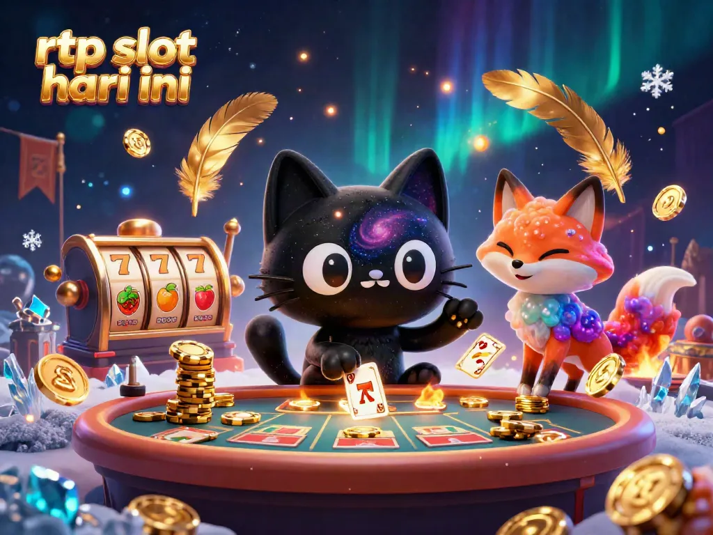 Experience the thrill of rtp slot hari ini with vibrant cosmic elements and captivating characters.