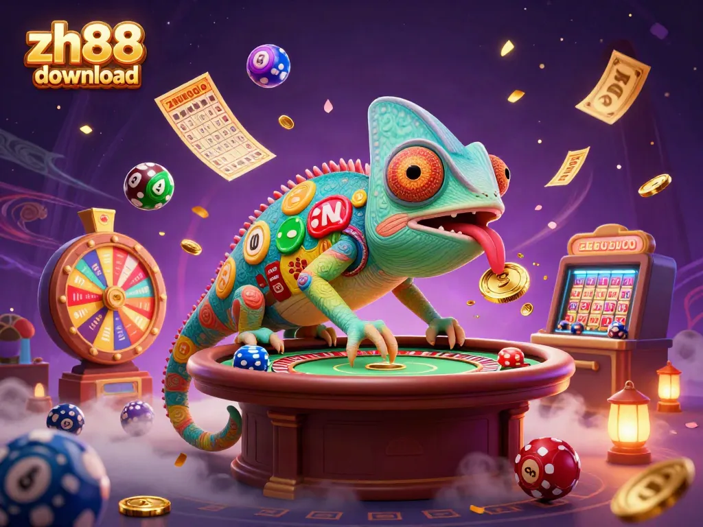 Experience the excitement of ZH88 download with vibrant casino dynamics and colorful lottery elements.