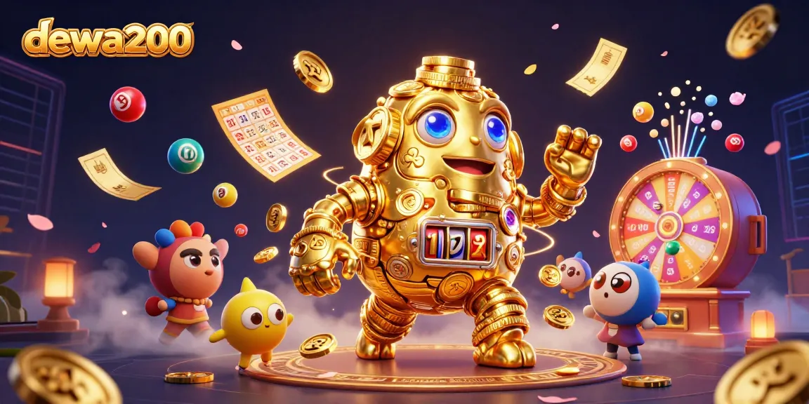 Menangkan hadiah di dewa200 dengan gambar kasino dan bola lotere berwarna-warni.