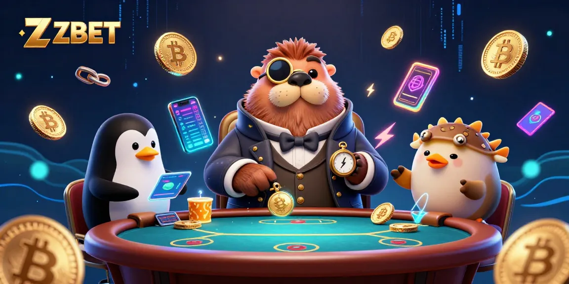 ZBET transforms poker in a crypto world with vibrant underwater characters and betting action