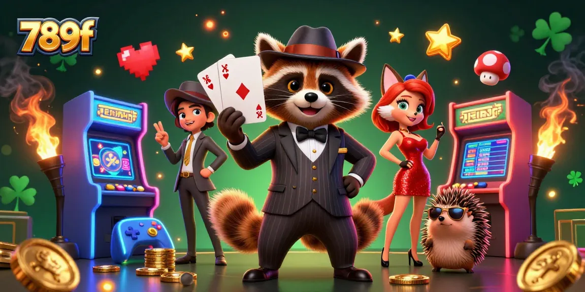 Experience dynamic gaming action at 789f with vibrant characters and casino elements.