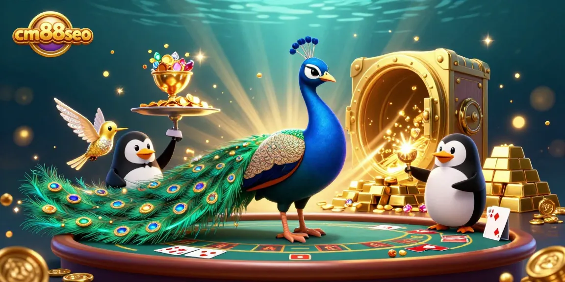 Experience exciting gameplay at cm88seo with 3D characters exploring casino treasures and massive jackpots.