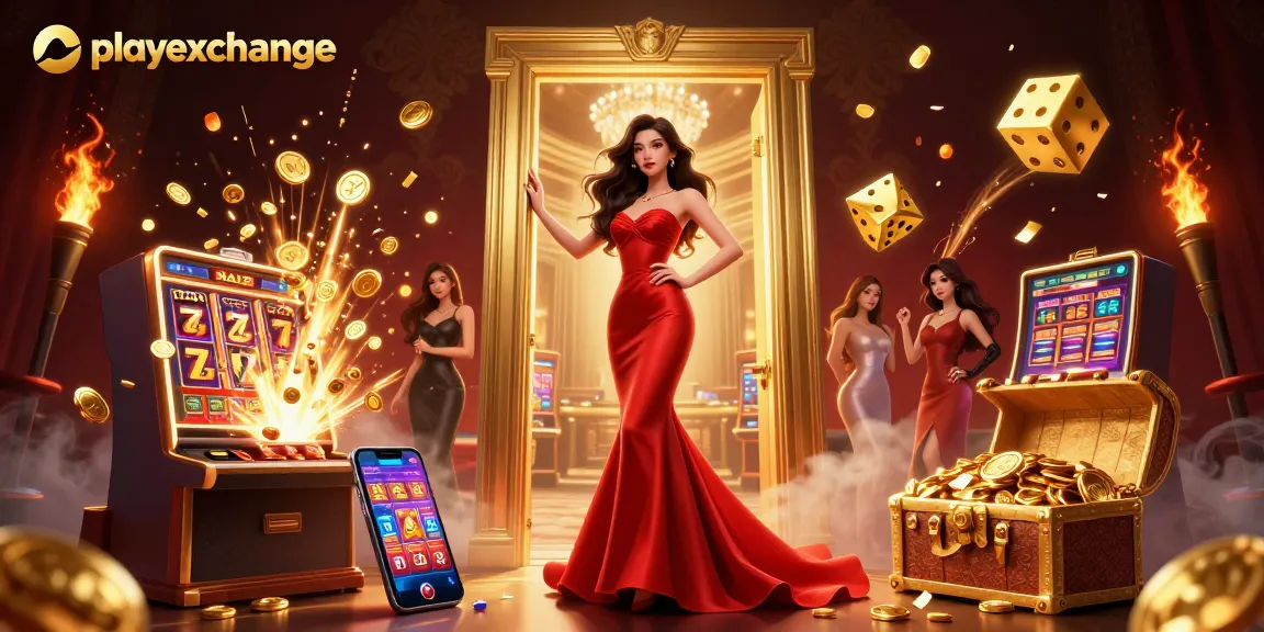 Experience winning thrills at playexchange with a stunning VIP casino scene bursting with excitement.