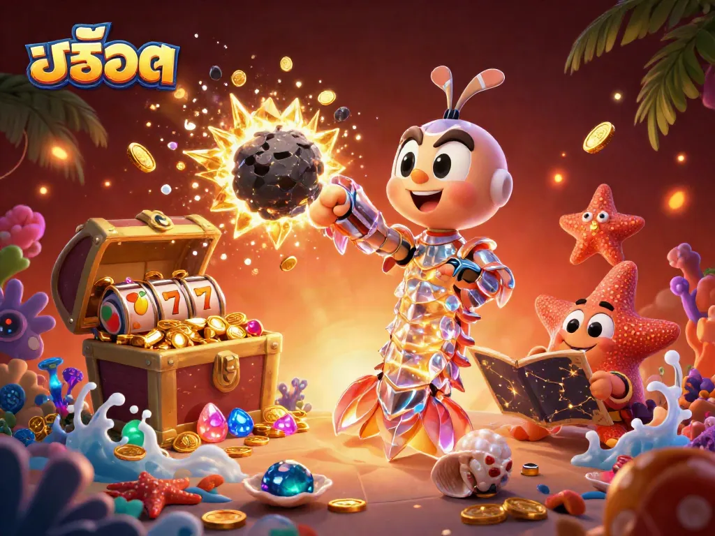 เล่น สล็อตออนไลน์ กับตัวละครซามูไรและปูทะเลใต้ทะเลในภาพกราฟิค 3D