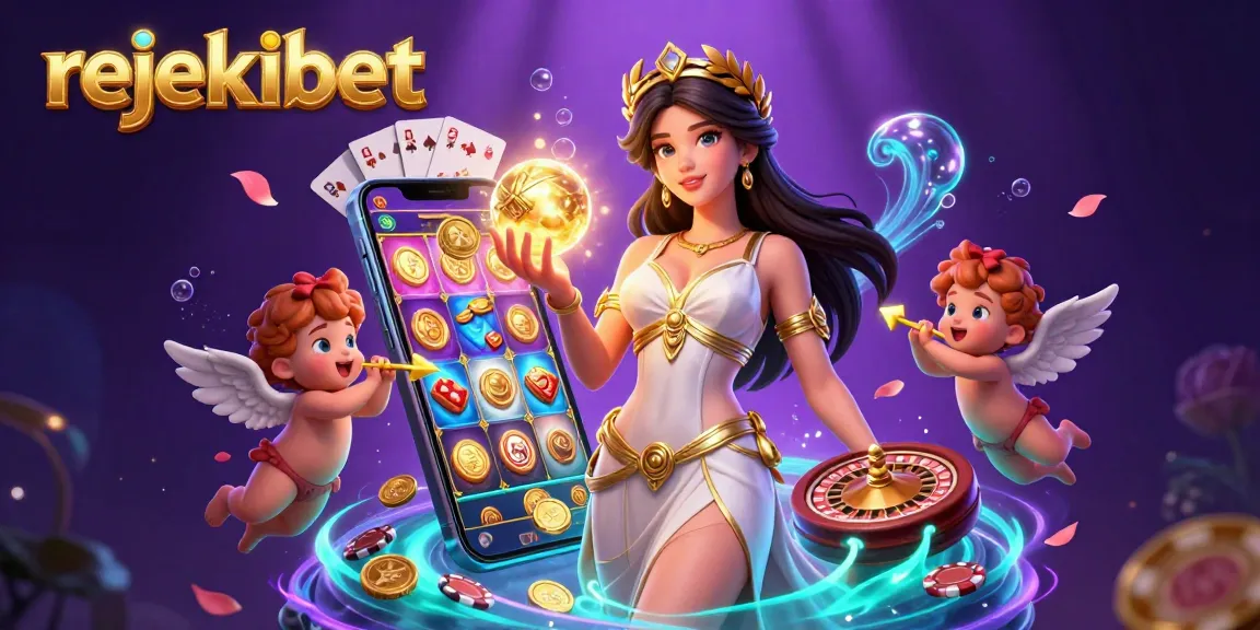 Play exciting games with rejekibet as golden coins and slot reels burst forth energetically.