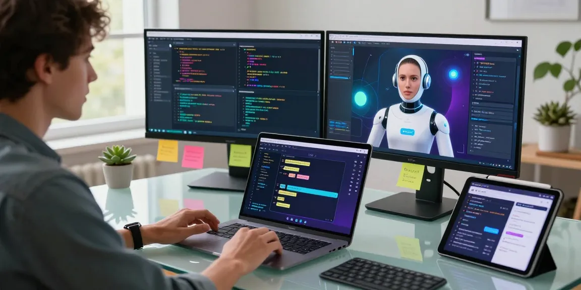 Engaging crush on ai chatbot interaction in a modern tech workspace.