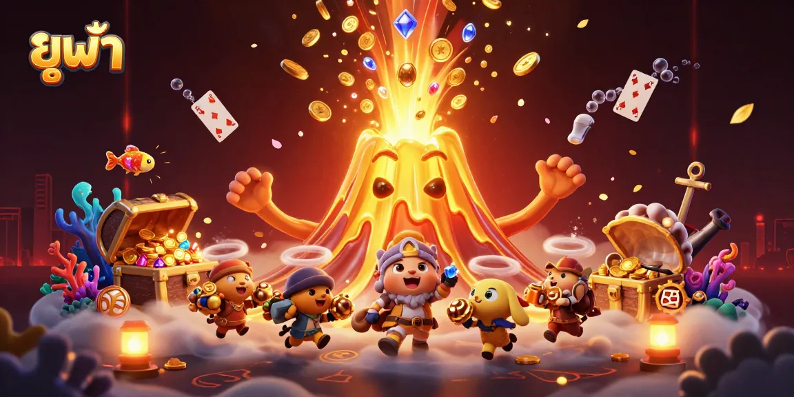 Experience winning thrills at ยูฟ้า with treasures erupting in a vibrant casino scene.