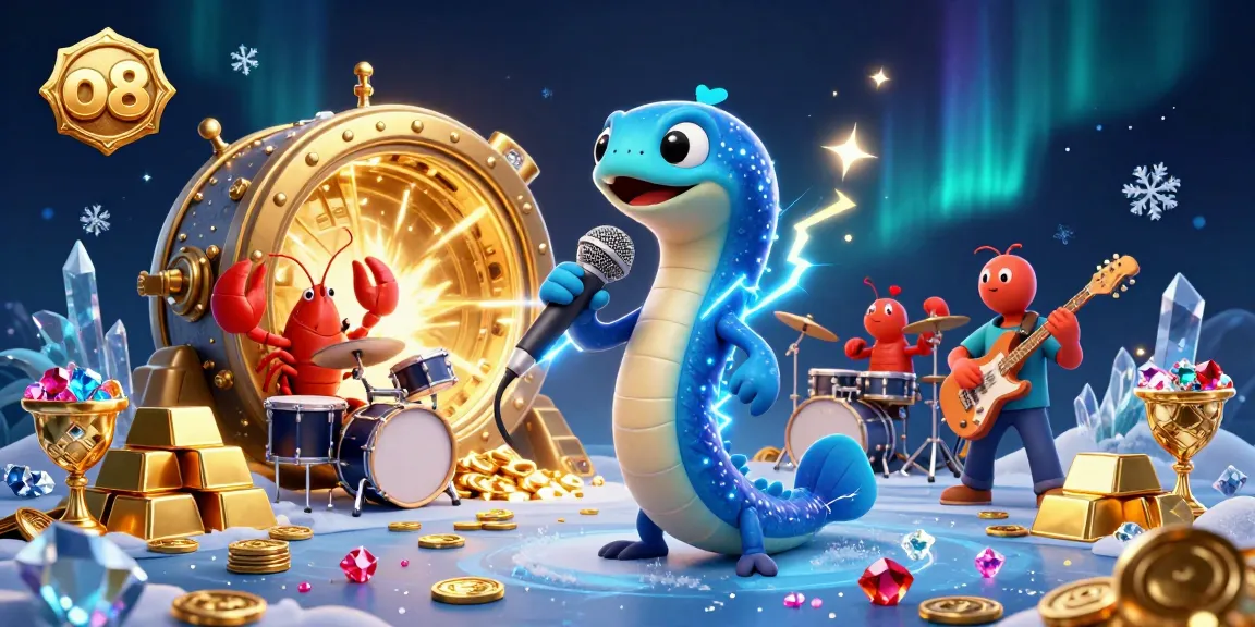 Experience vibrant gaming action at o8 with lively underwater casino performances featuring fun characters and treasures.