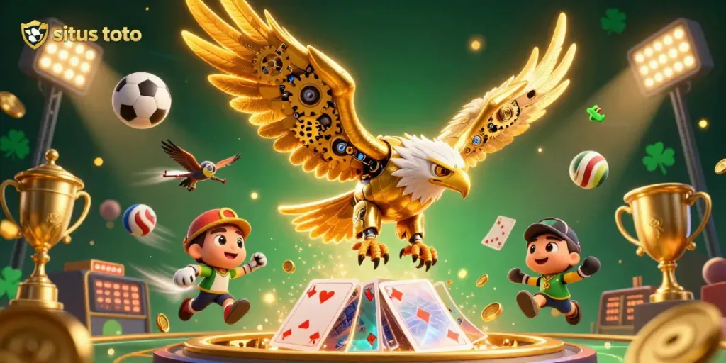 Menangkan situs toto dengan pengalaman perjudian menarik dalam ilustrasi 3D.
