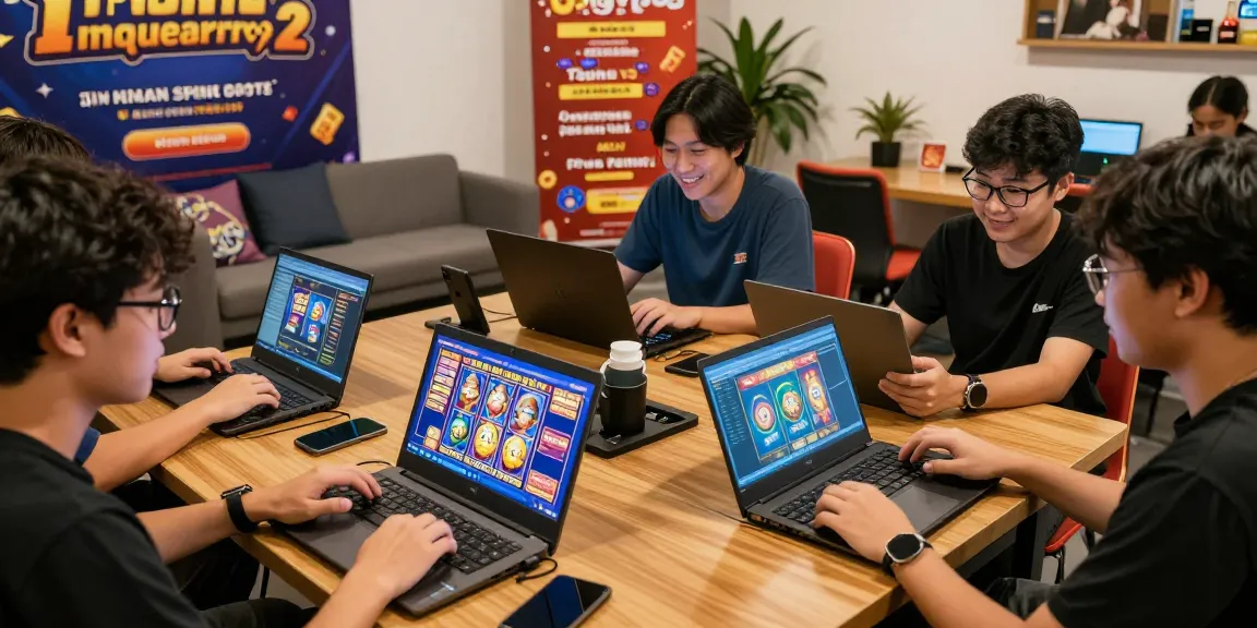 Players enjoying online gaming on ngamenjitu with vibrant interfaces and social atmosphere.
