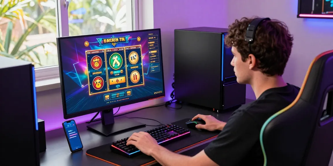 Engaging scene showcasing a player's experience with Link Alternatif Cemeslot in a modern online gaming setup.
