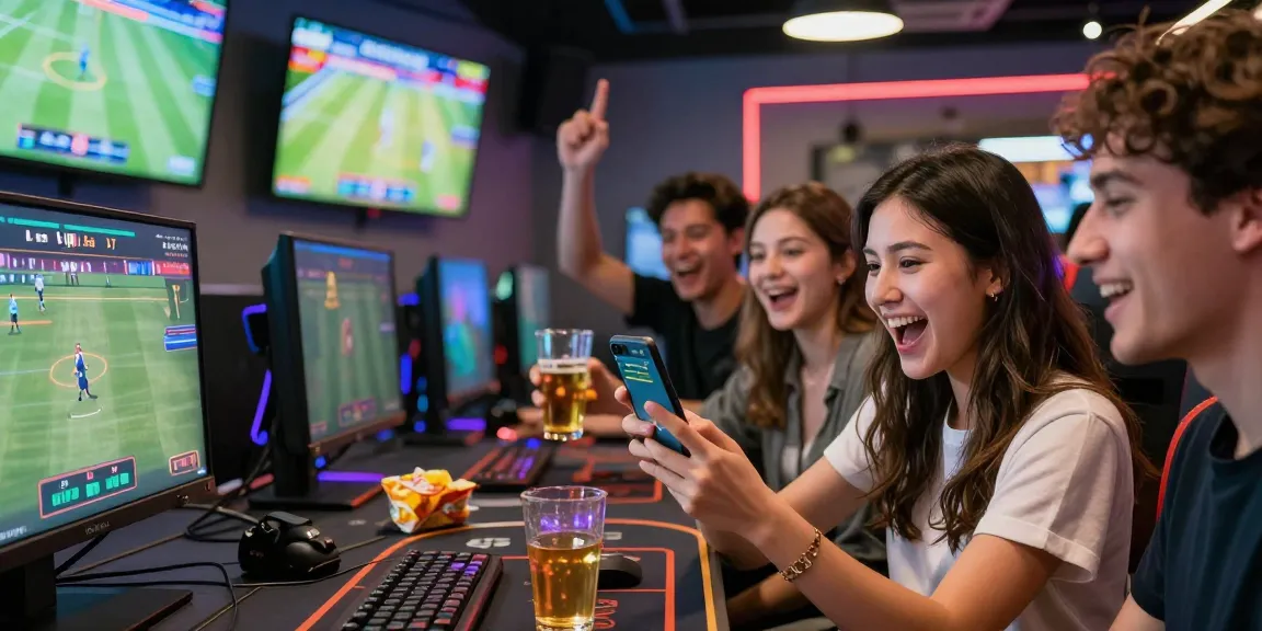 Exciting live gaming experience with friends, showcasing LUCK8 online betting atmosphere and engagement.