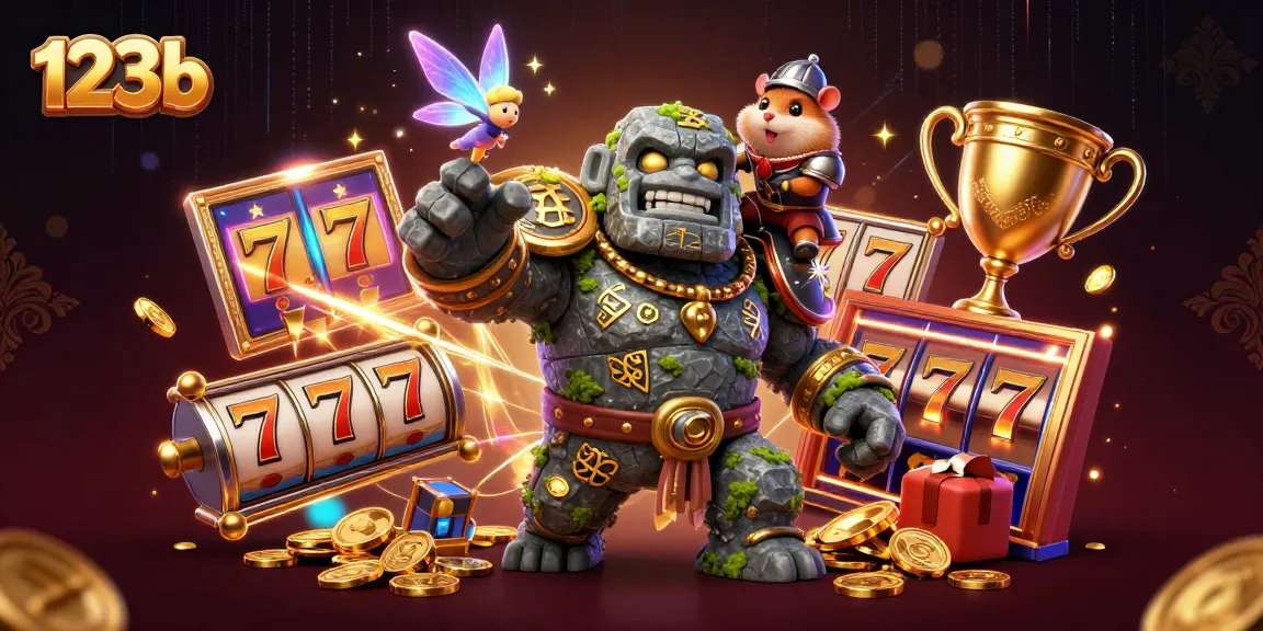 Experience adventure with the magical 123b golem and thrilling casino symbols in action.