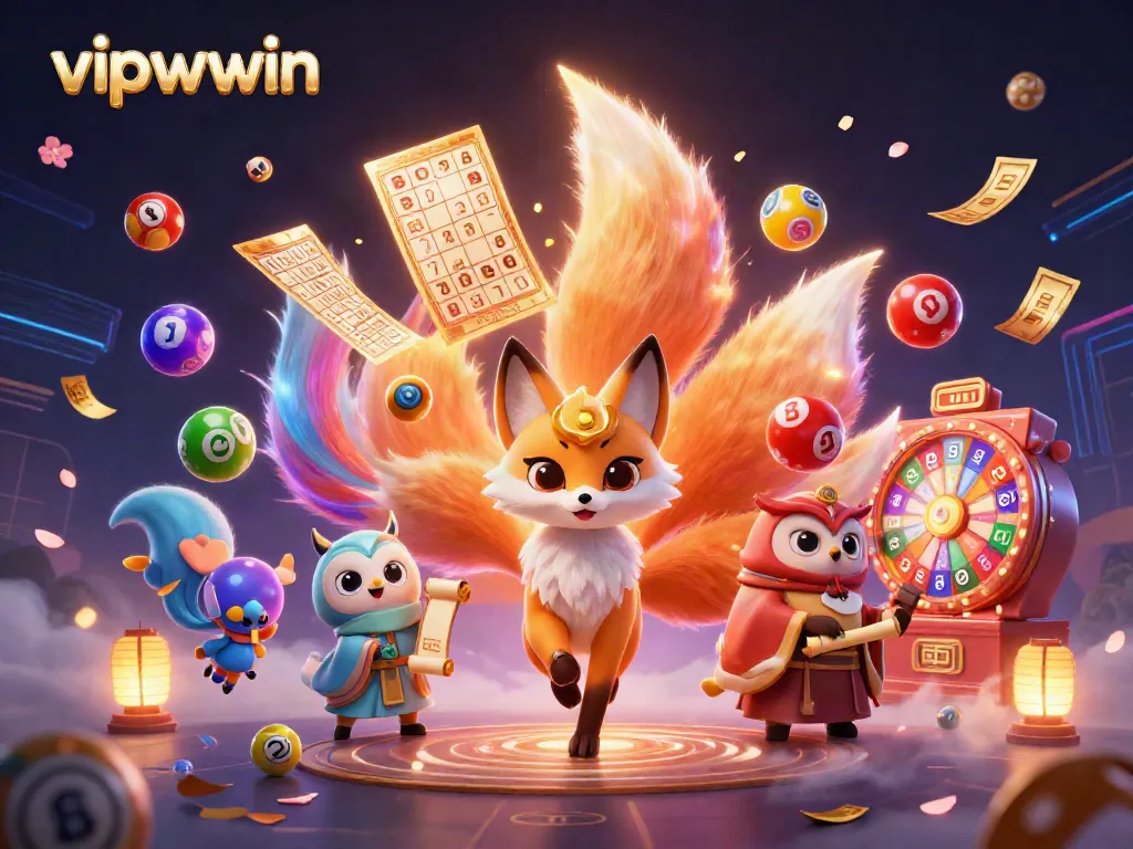 Experience the thrilling excitement of vipwwin with a vibrant illustration of a magical gambling scene.