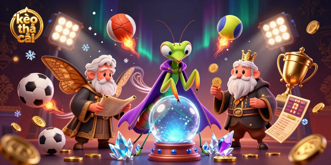 Experience winning action with kèo nhà cái in this vibrant 3D sports betting illustration.