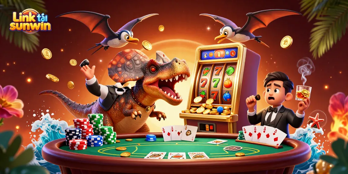 Catch the exciting Link tải sunwin for jackpot wins as dinosaurs enjoy casino fun!