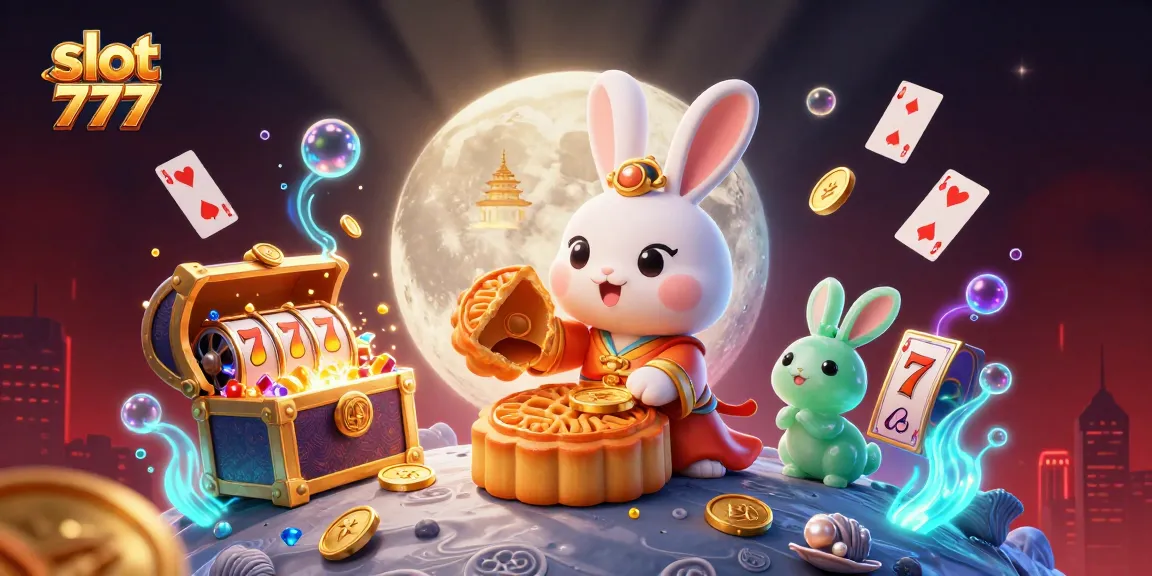 Experience the thrill of winning with slot 777 in an engaging 3D casino scene filled with vibrant elements.