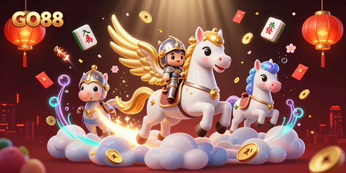 Engage in thrilling casino adventures with GO88's colorful characters and vibrant game elements.
